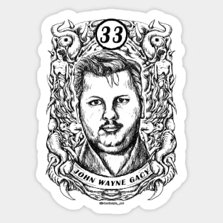 JOHN WAYNE GACY Sticker